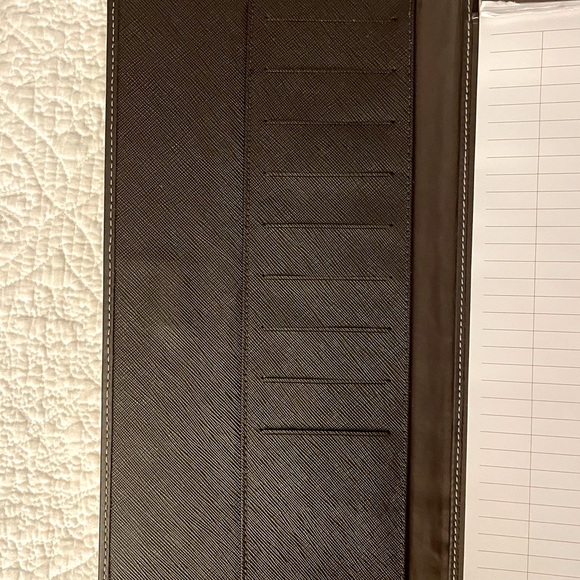 Coach Brown Signature Portfolio with Cross Pen - Picture 4 of 7